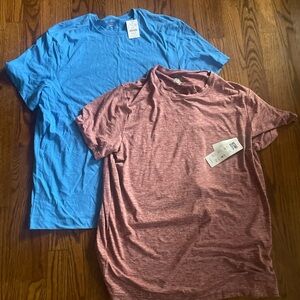 J. Crew Vibrant Blue T-Shirt and 32 degrees cool t shirt both large NWT